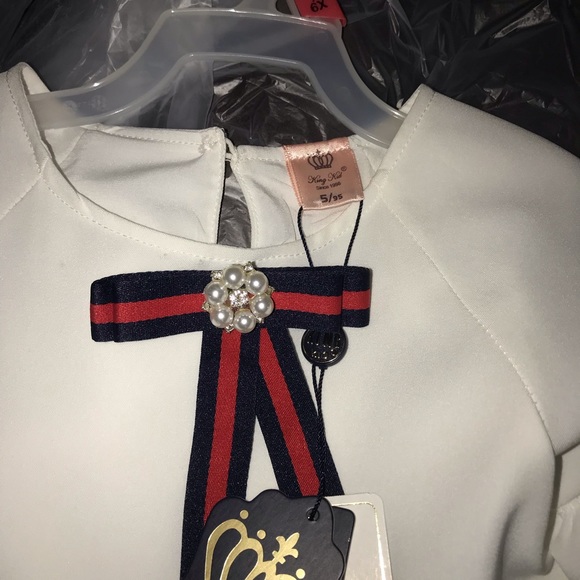 Girls white dress - Picture 4 of 7